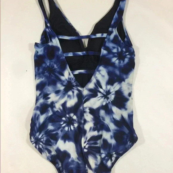 Aqua Green One Piece Tie Dye Swim Suit - Picture 5 of 6